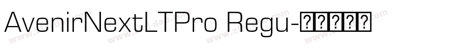 AvenirNextLTPro Regu字体转换